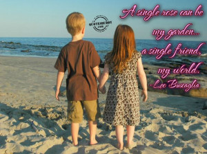 ... : Quote About Best Friend And The Picture Of The Little Boy And Girl