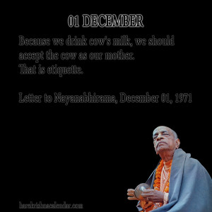 Srila Prabhupada Quotes For Month December 01