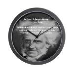 Pessimism / Schopenhauer Wall Clock