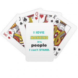 love Mankind Playing Cards