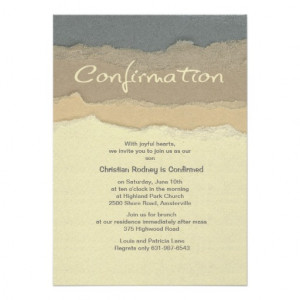 Cutting Edge Confirmation Invitation from Zazzle.com