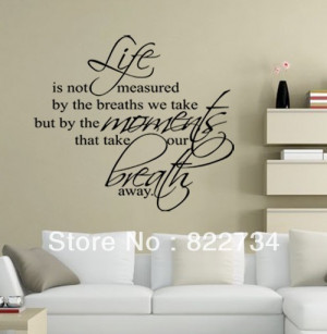 Free Shipping Wall Art Decor Removable Vinyl Decal Sticker Life ...
