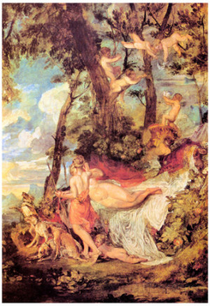 Joseph Mallord Turner Venus and Adonis Art Print Poster Poster