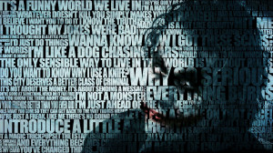Batman, quotes ,The Joker, typography