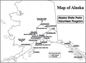 Alaska Map with State Parks