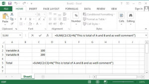 How to add a comment to a formula or cell in Excel 2013? [Quick Tip]