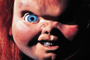 ... by a battery operated doll in the horror film Child’s Play (1988