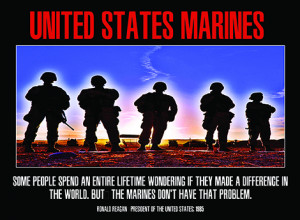 Home / USMC POSTERS / Marines Make a Difference Poster