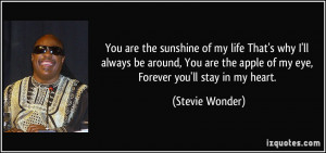 ... Stevie Wonder expanded his beginning with a disarmingly simple love