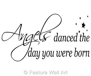 Details about Angels... Nursery Wall Quote Vinyl Wall Art Decal ...