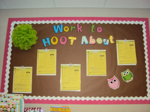 ... bulletin board space! I knew I wanted to use cute sayings on each of