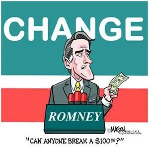 Mitt Romney - Big Change!....1Million Dollar Bill. #Whatever