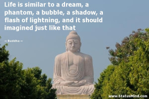 ... and it should imagined just like that - Buddha Quotes - StatusMind.com