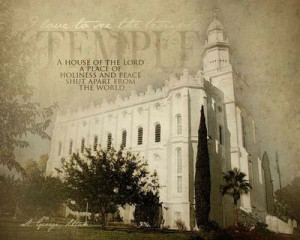 St. George LDS Temple Print 16x20