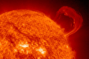 Prominence refers to the sun sending out tongues of fire that reaches ...