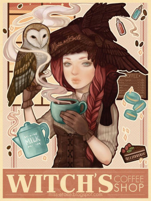 Witch's Coffee Shop by *Miss-Etoile on deviantART