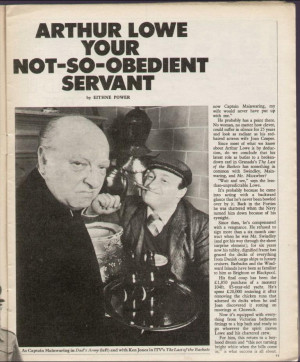 Thread: Arthur Lowe