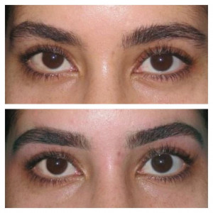 Eyebrow Threading Before and After