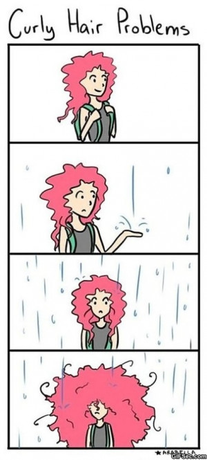 funny curly hair quotes