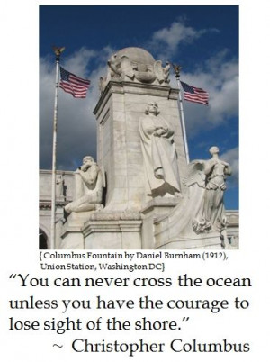 Christopher Columbus on Courage #quotes
