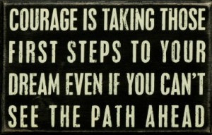 Progress always involves risk; you can't steal second base and keep ...