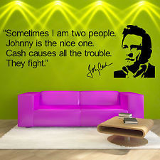 Johnny Cash QUOTE VINYL WALL ART STICKER ROOM DECAL WALL QUOTE