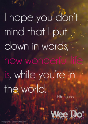 Elton John Love quote
