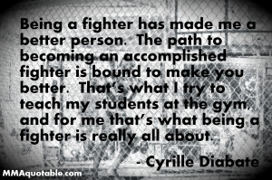 Cyrille Diabate on becoming a better person through fighting