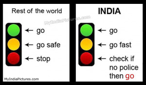 Traffic Signal Rules in India Funny
