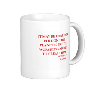 arthur c clarke quote coffee mug