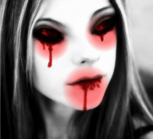 Vampirized Avril Crying Blood Tears Image
