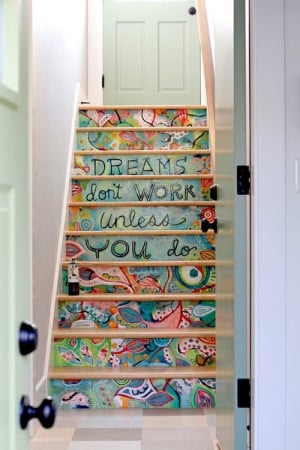 art, colorful, image quotes, photography, quotes, stairs, text