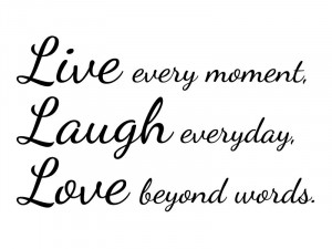 Live Laugh Love - Wall Vinyl Decal Sticker Home Bedroom Decor