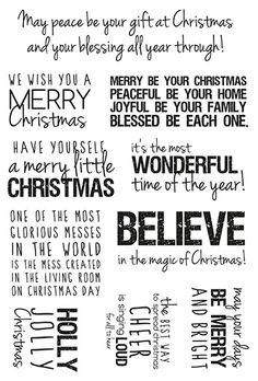 Save time pinning with this all-in-one #Christmas #Quotes stamp! More