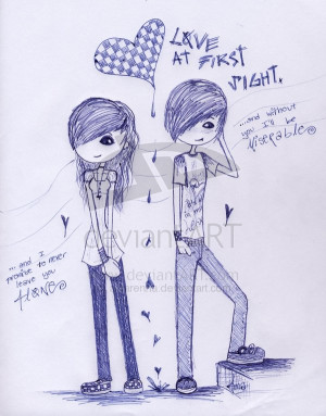 emo love drawings pictures