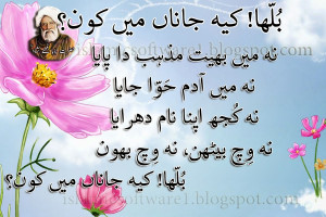 ... bulleh shah kalam in punjabi, aqwal e zareen, golden words in urdu