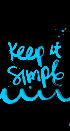 Keep It Simple. #quote #typo wallpaper for iPhone - @mobile9