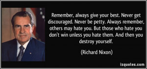 Discouraged Quotes Never get discouraged.