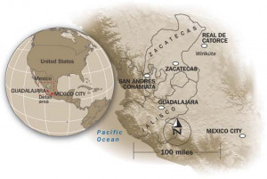 Huichol Indians of Mexico Map