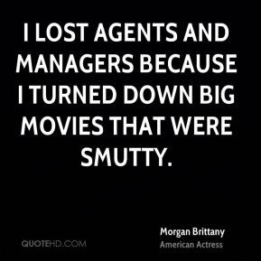 Morgan Brittany - I lost agents and managers because I turned down big ...
