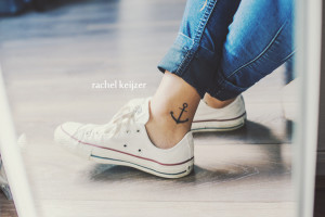 Rachel sent us this beautiful minimal anchor tattoo. Thanks Rachel :)!