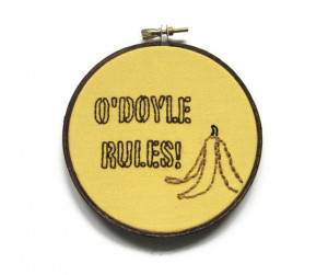 Doyle Rules Embroidery Hoop - Billy Madison Movie Quote Hoop Art 4 ...
