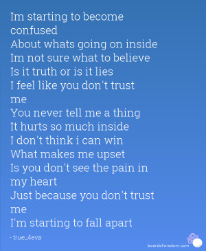 starting to fall apart