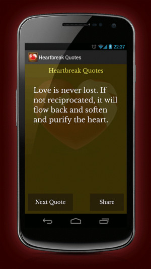 Heartbreak Quotes - screenshot