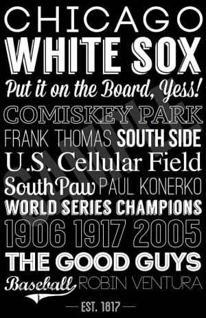 Chicago+White+Sox+Print+by+SarasPrints+on+Etsy,+$19.95