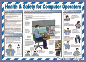 Details About Health Safety For Computer Operators Laminated Poster