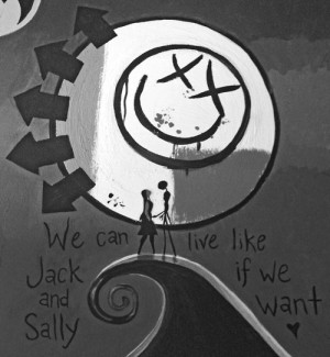 Black and White i miss you blink 182 Jack and Sally
