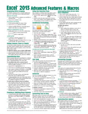 Excel Formulas Cheat Sheet 2013