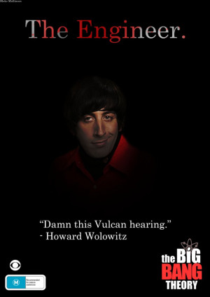 Big Bang Theory Howard Wolowitz Movie Poster by blakemallinson