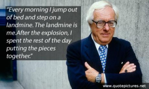 Ray bradbury quote every morning i jump out of bed and step on a ...
